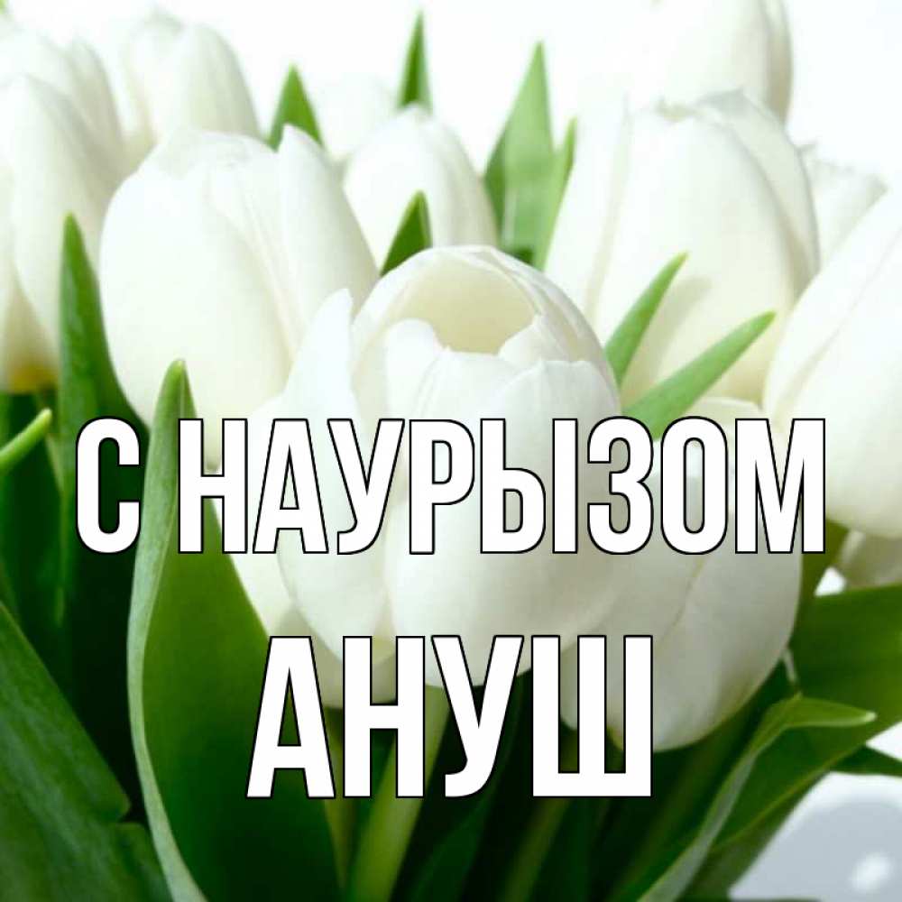 Открытка на каждый день с именем, Ануш С наурызом цветы Прикольная открытка с пожеланием онлайн скачать бесплатно 