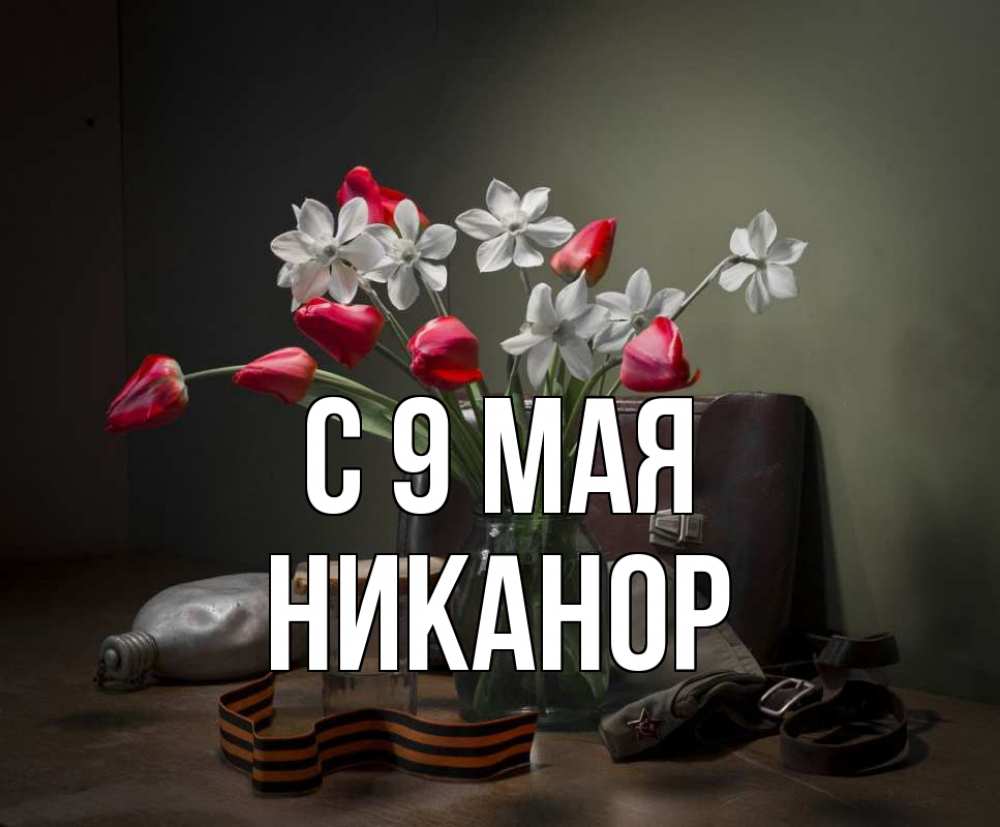 Открытка на каждый день с именем, Никанор С 9 мая 9 мая Прикольная открытка с пожеланием онлайн скачать бесплатно 