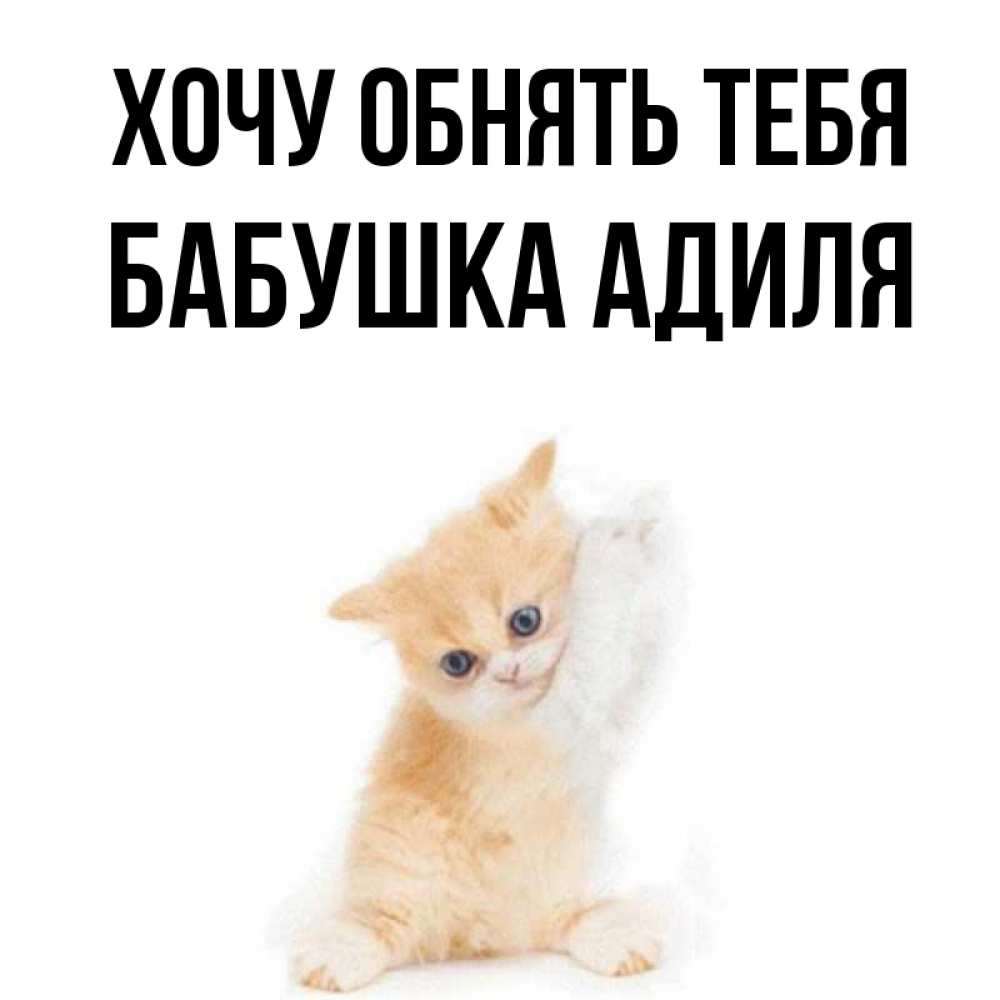Открытка на каждый день с именем, Бабушка-Адиля Хочу обнять тебя я хочу очень скорее обнимаешек Прикольная открытка с пожеланием онлайн скачать бесплатно 