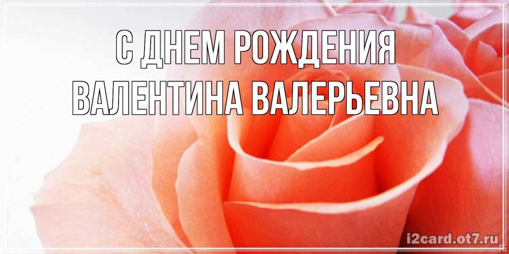 Открытка на каждый день с именем, Валентина-Валерьевна С днем рождения розы для поздравления с днем рождения Прикольная открытка с пожеланием онлайн скачать бесплатно 