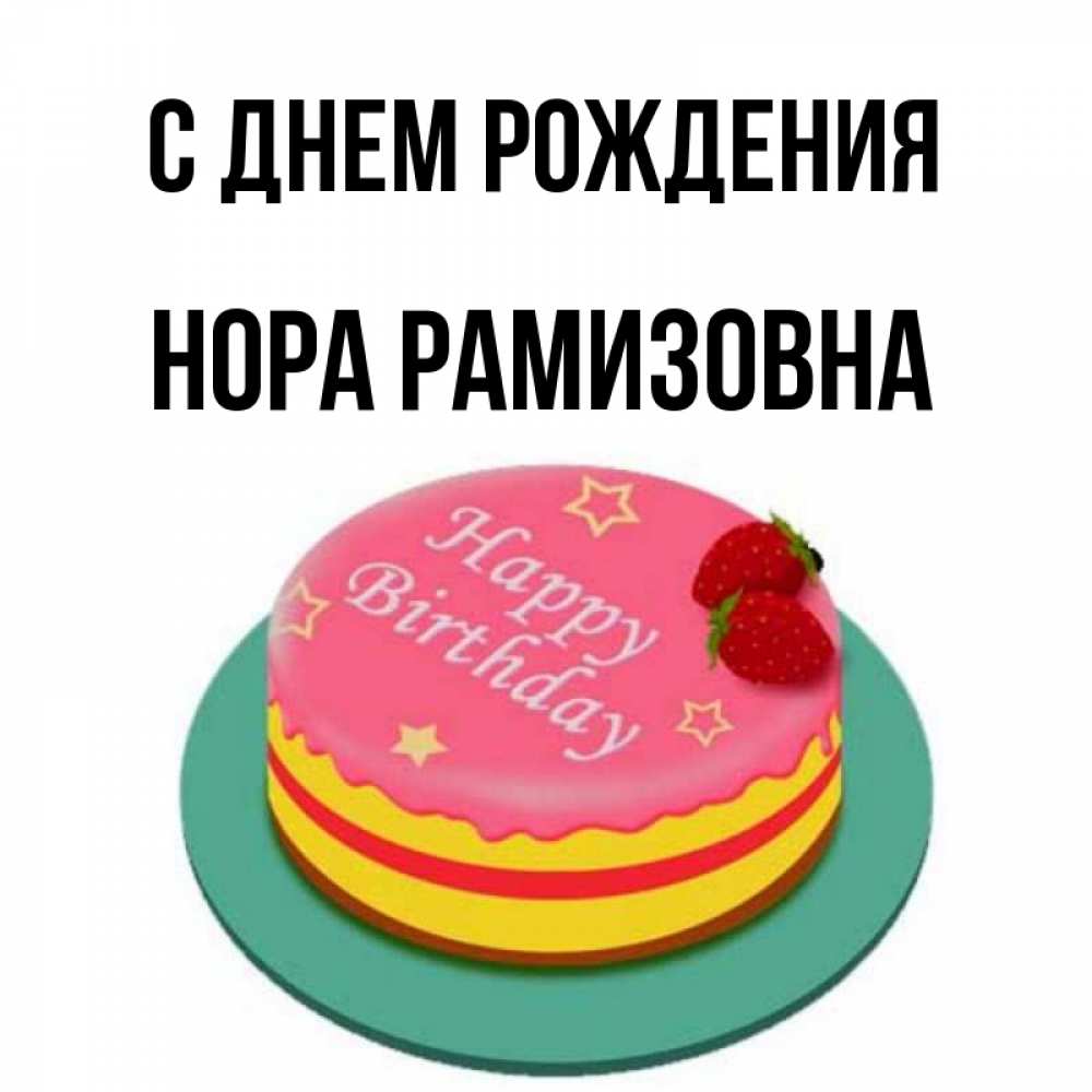 Картинка С днем рождения, Нора Рамизовна
