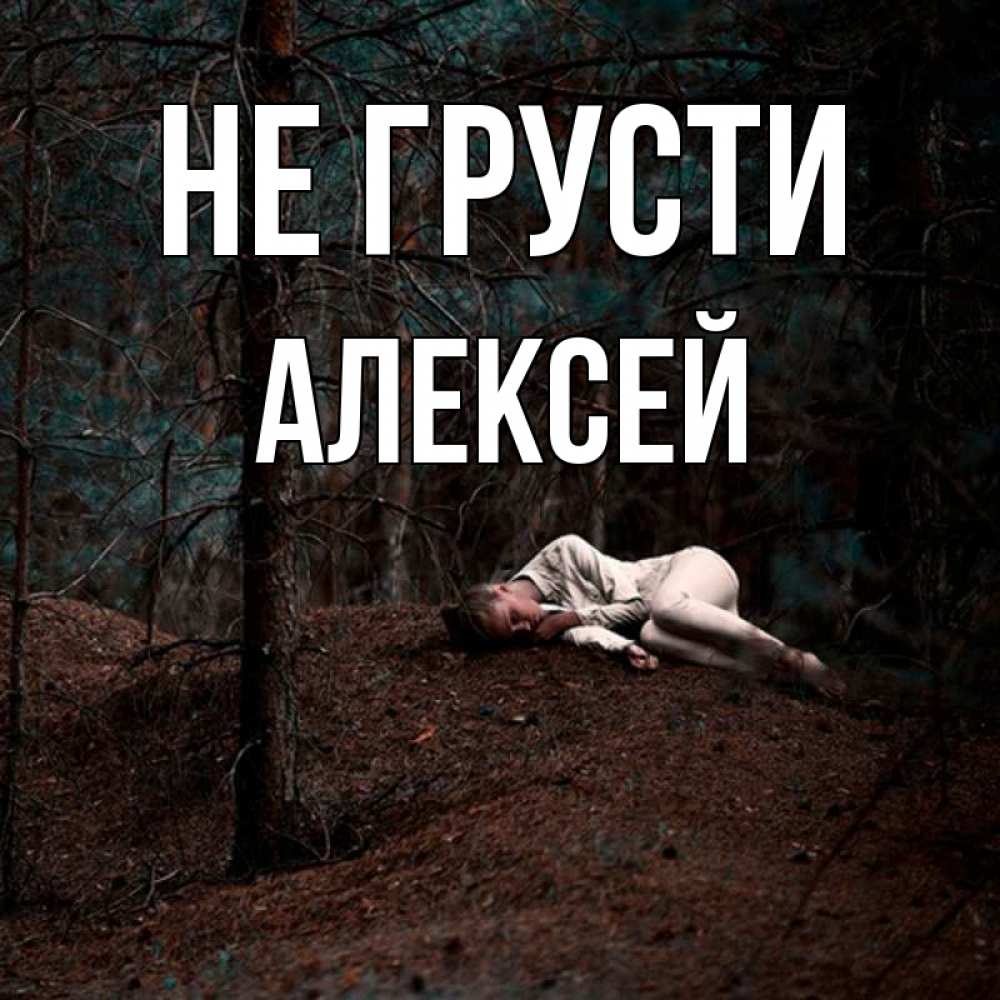 Открытка на каждый день с именем, Алексей Не грусти лес Прикольная открытка с пожеланием онлайн скачать бесплатно 