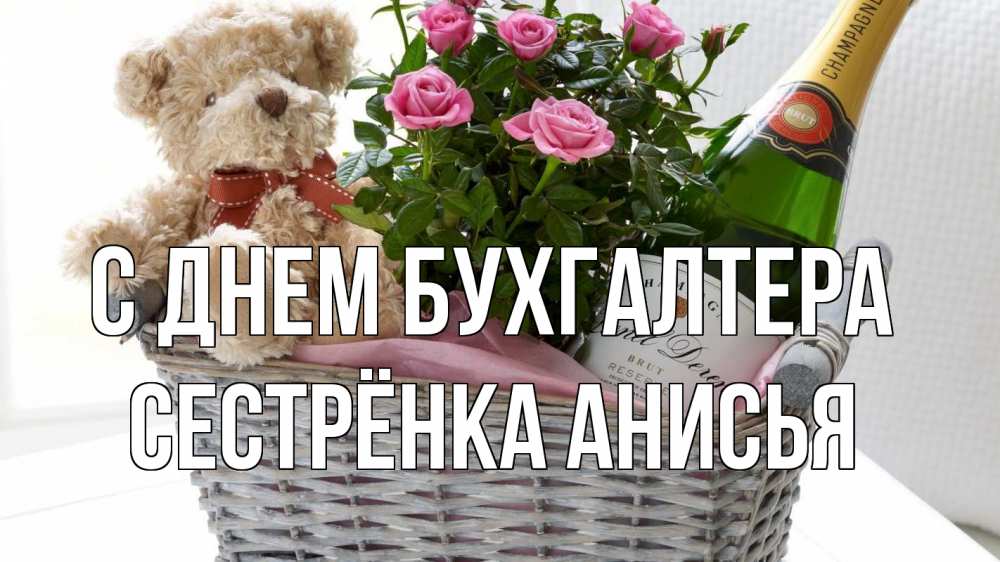 Открытка на каждый день с именем, Сестрёнка-Анисья С днем бухгалтера с днем бухгалтера Прикольная открытка с пожеланием онлайн скачать бесплатно 