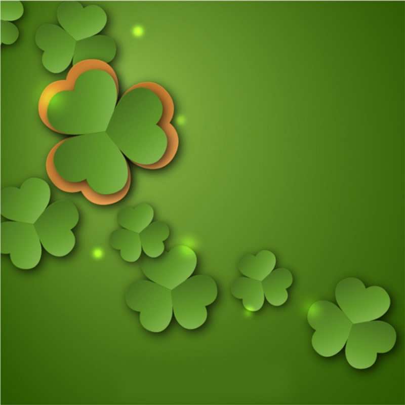 Открытка красивый клевер  много трехлистных листочков клевера  Желаю тебе удачи 