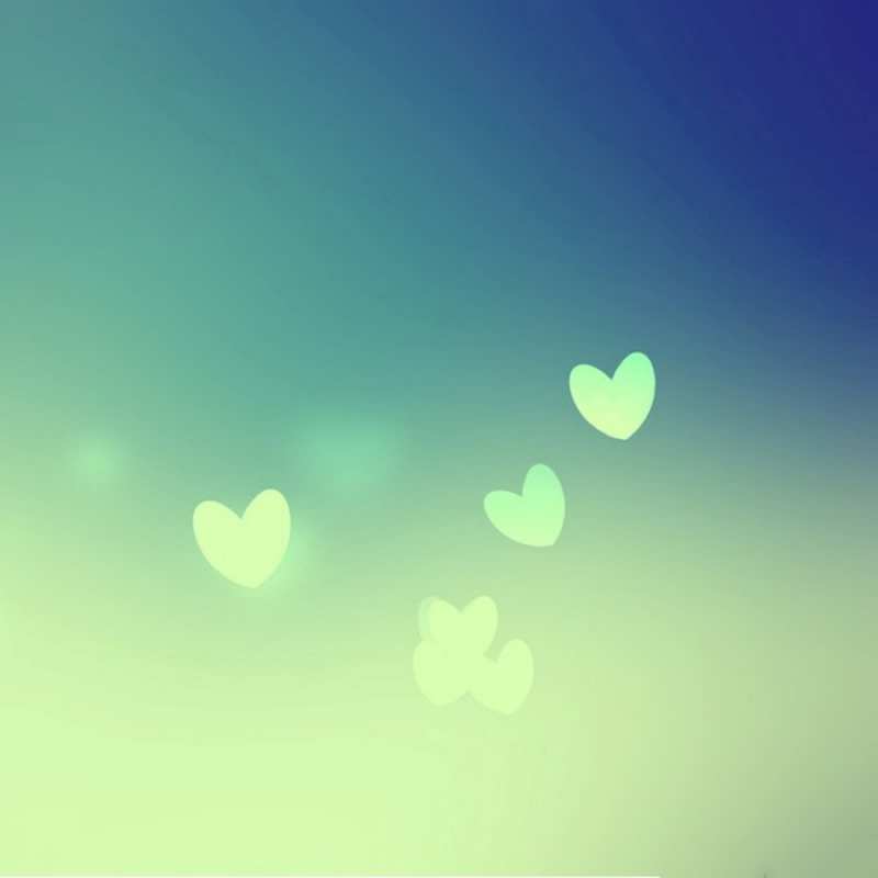 Открытка открытка для любимой с сердечками  градиент синий  Я тебя люблю 