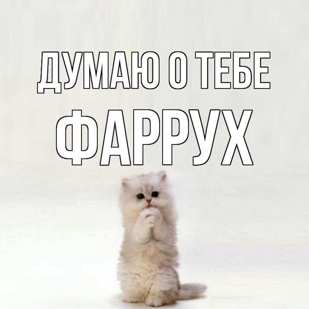 Картинка Думаю о тебе, Фаррух