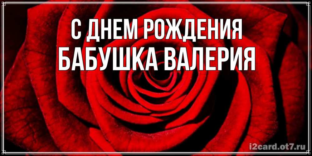 Открытка на каждый день с именем, Бабушка-Валерия С днем рождения алая роза Прикольная открытка с пожеланием онлайн скачать бесплатно 