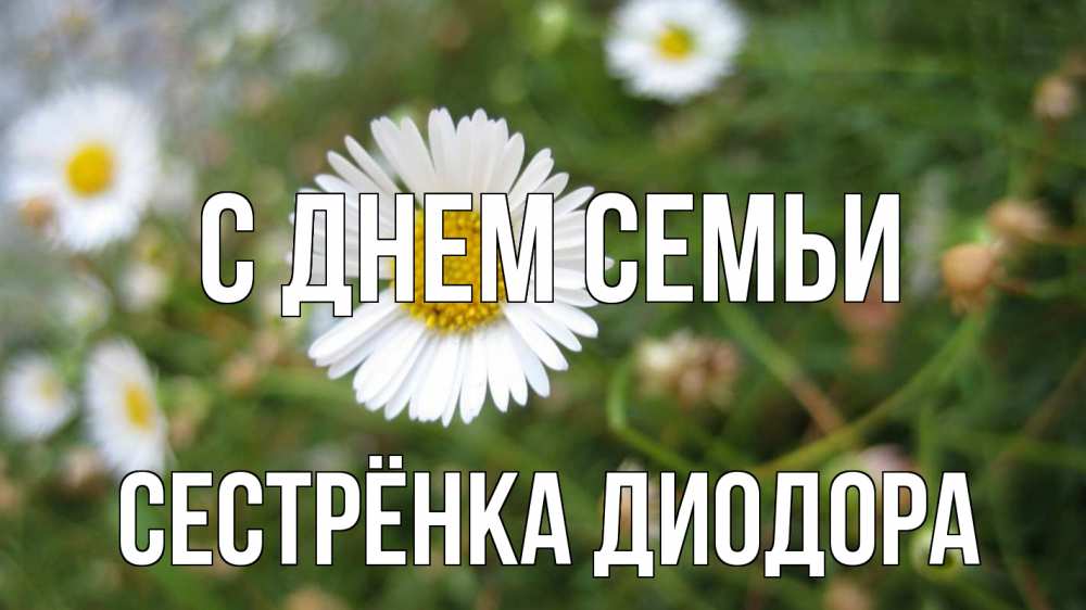 Открытка на каждый день с именем, Сестрёнка-Диодора С днем семьи с днем семьи Прикольная открытка с пожеланием онлайн скачать бесплатно 