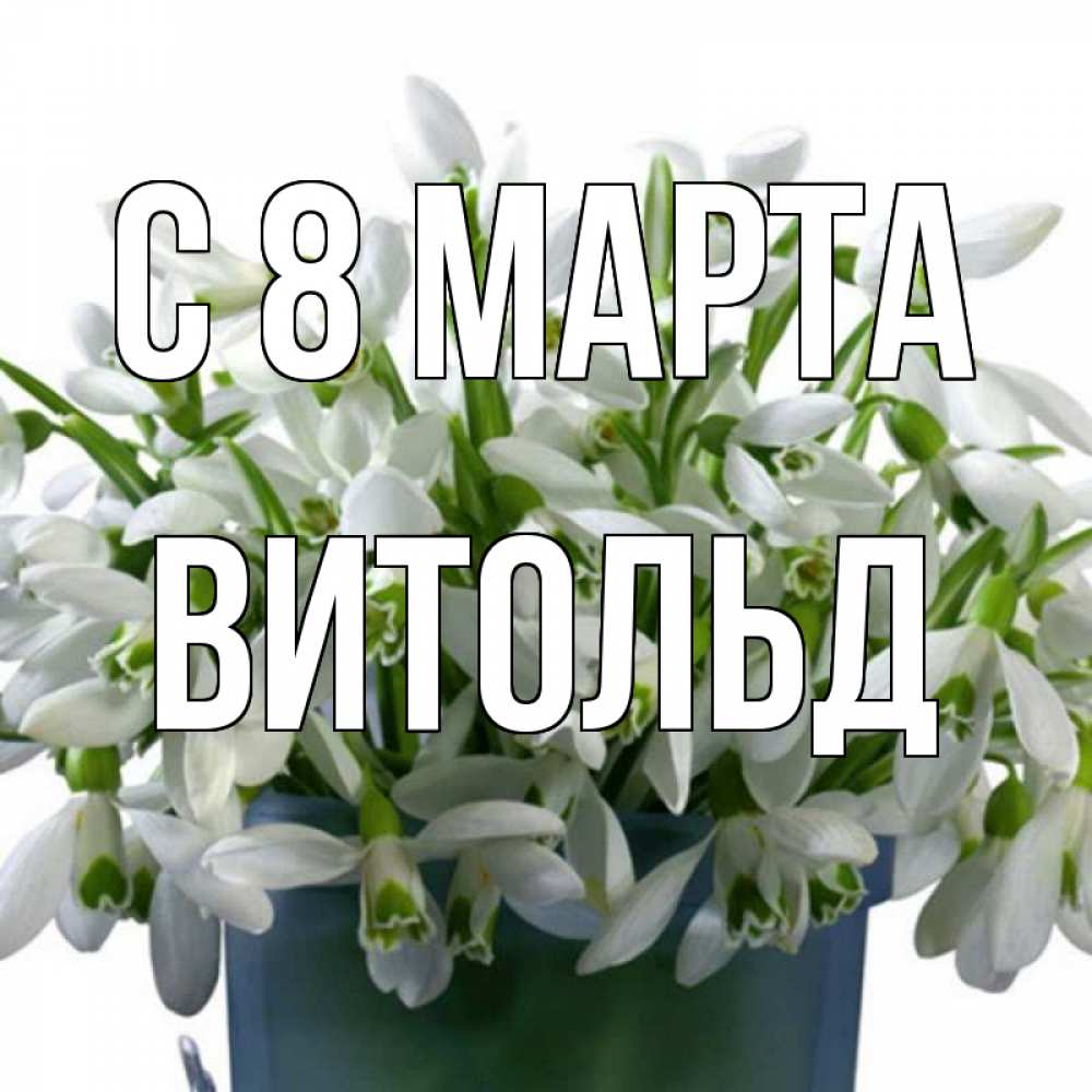 Картинка С 8 МАРТА, Витольд