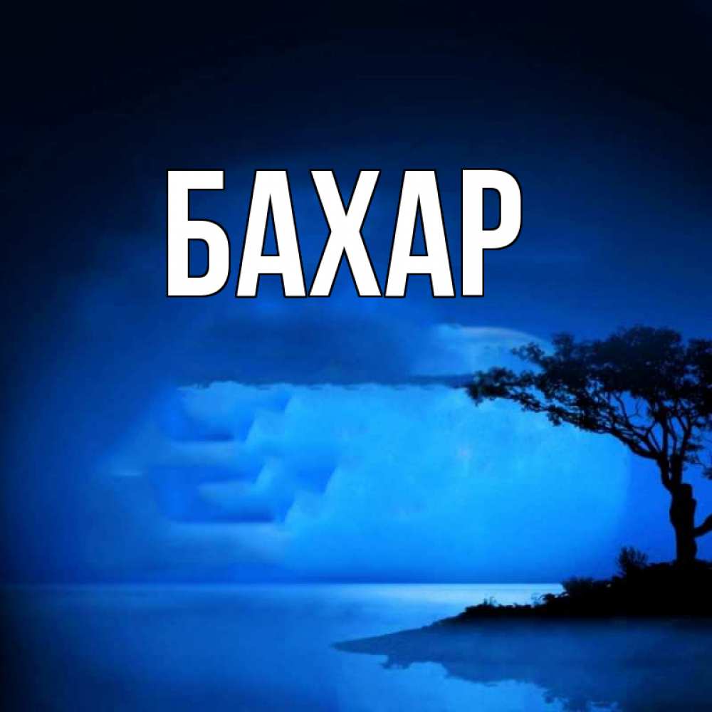 Открытка на каждый день с именем, Бахар Главная ночное побережье Прикольная открытка с пожеланием онлайн скачать бесплатно 