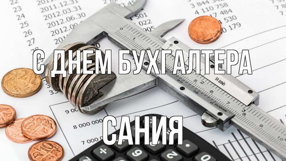 Открытка на каждый день с именем, Сания С днем бухгалтера с днем бухгалтера Прикольная открытка с пожеланием онлайн скачать бесплатно 