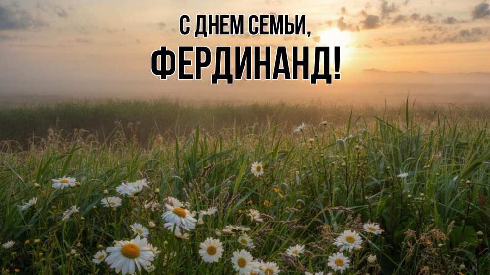 Открытка на каждый день с именем, Фердинанд С днем семьи с днем семьи Прикольная открытка с пожеланием онлайн скачать бесплатно 