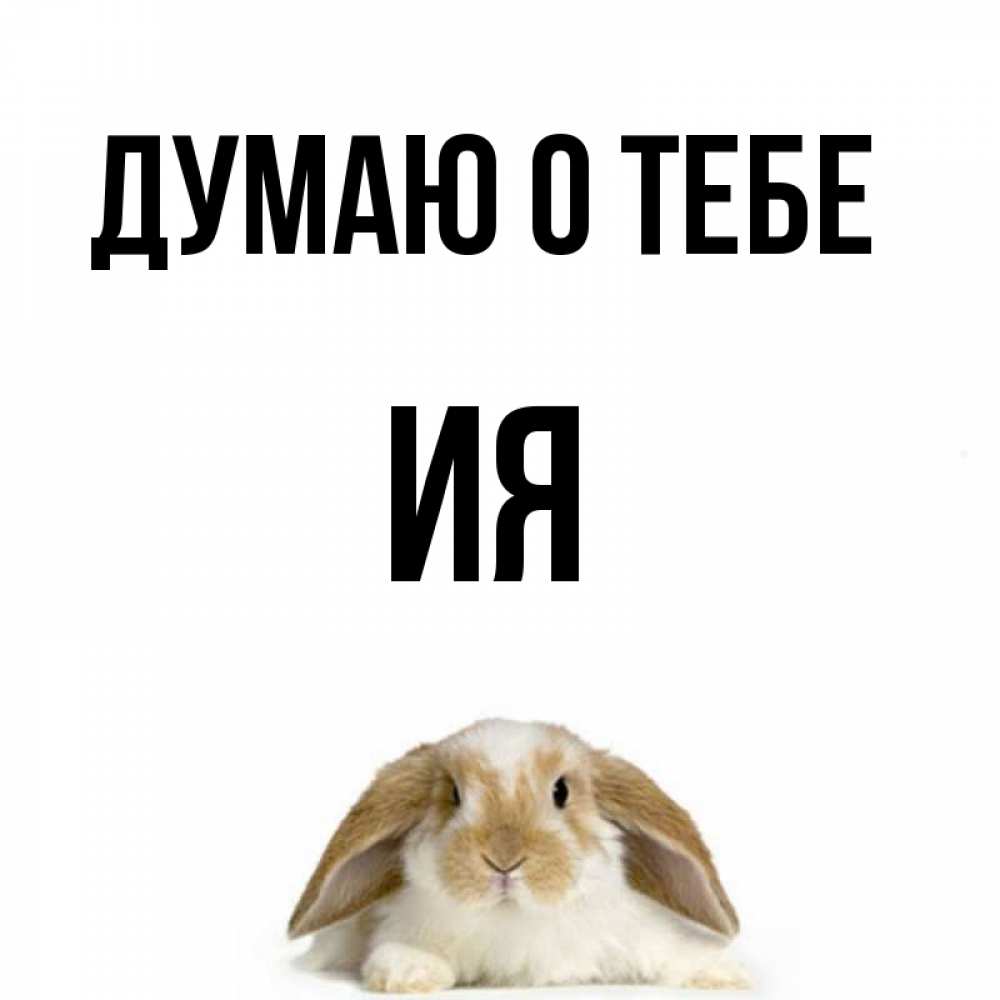 Открытка на каждый день с именем, Ия Думаю о тебе подписать своими руками онлайн Прикольная открытка с пожеланием онлайн скачать бесплатно 