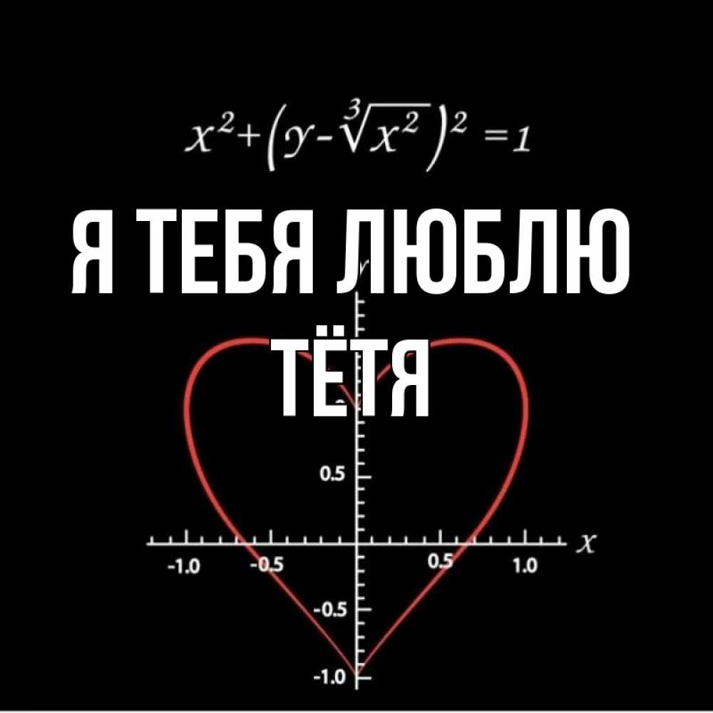Открытка тетя я тебя люблю