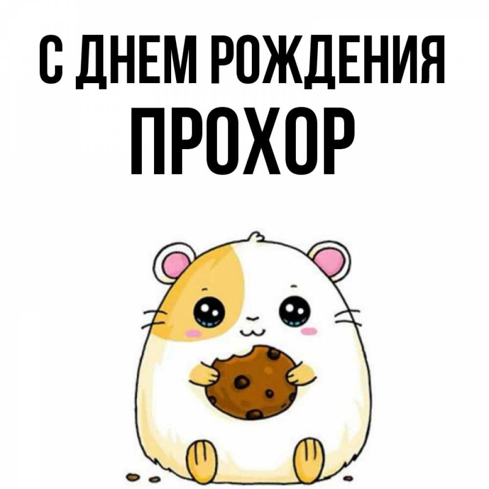 Открытка на каждый день с именем, Прохор С днем рождения с днюхой Прикольная открытка с пожеланием онлайн скачать бесплатно 