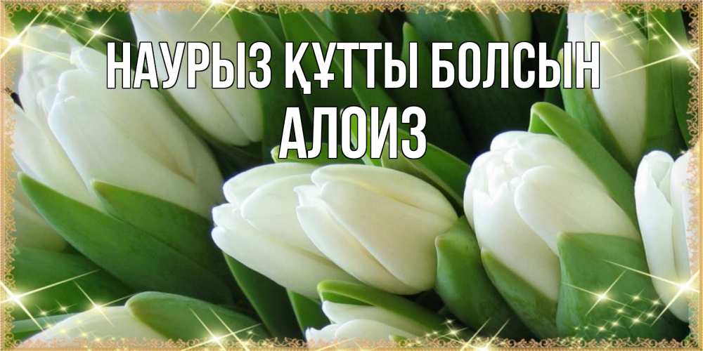 Открытка на каждый день с именем, Алоиз Наурыз құтты болсын поздравляем с наурызом Прикольная открытка с пожеланием онлайн скачать бесплатно 