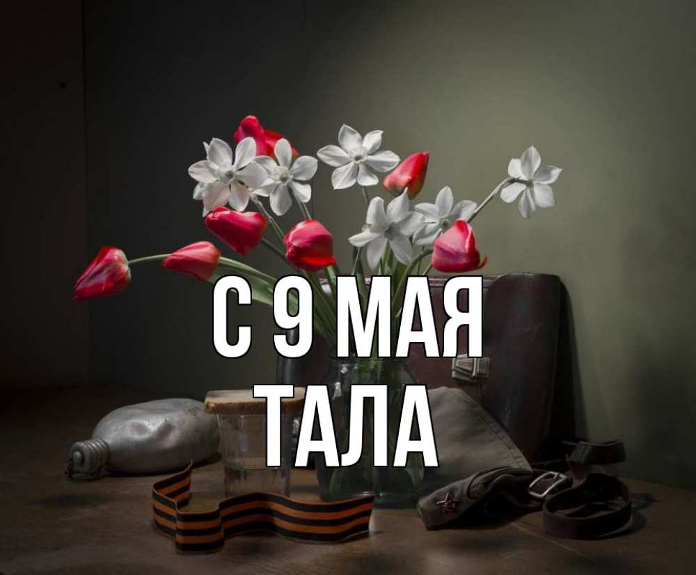 Открытка на каждый день с именем, Тала С 9 мая 9 мая Прикольная открытка с пожеланием онлайн скачать бесплатно 
