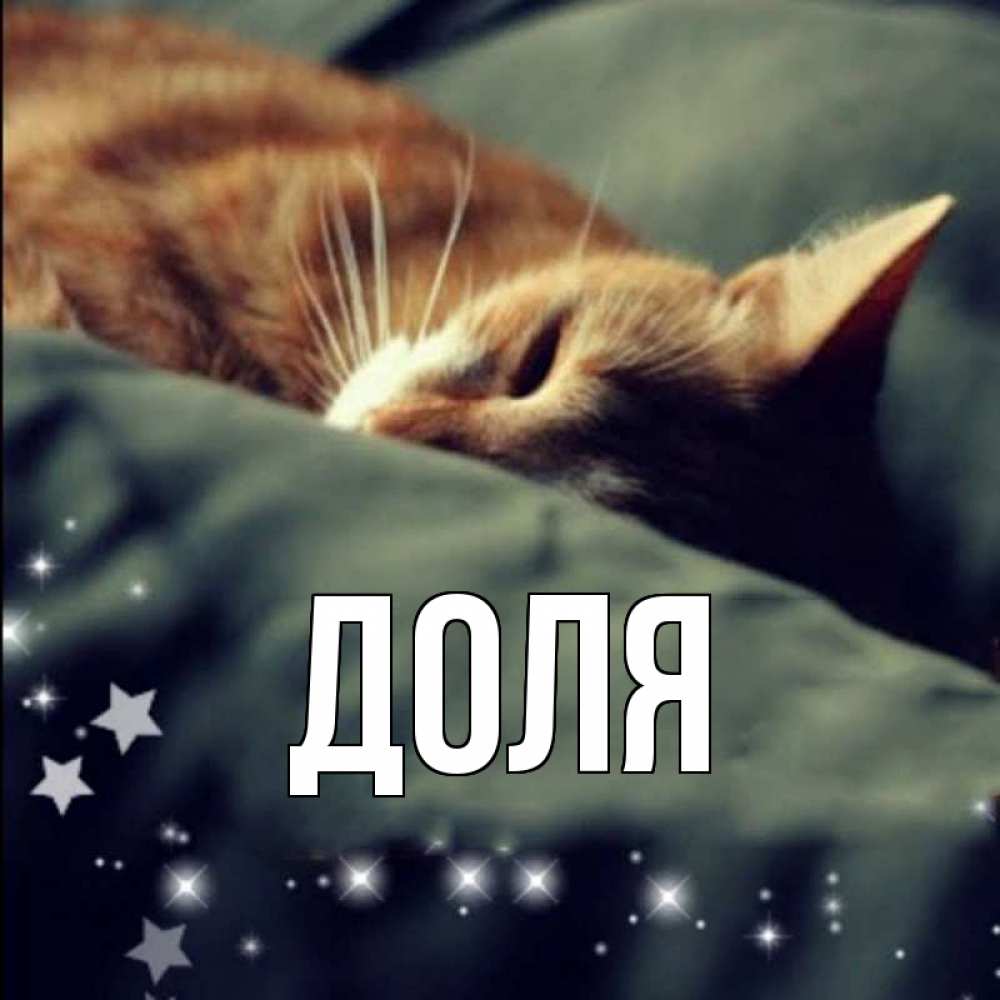 Открытка на каждый день с именем, Доля Главная кроватка Прикольная открытка с пожеланием онлайн скачать бесплатно 