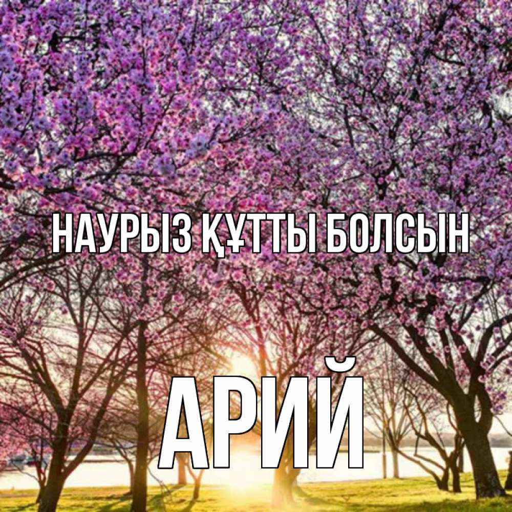 Открытка на каждый день с именем, Арий Наурыз құтты болсын наурыз Прикольная открытка с пожеланием онлайн скачать бесплатно 
