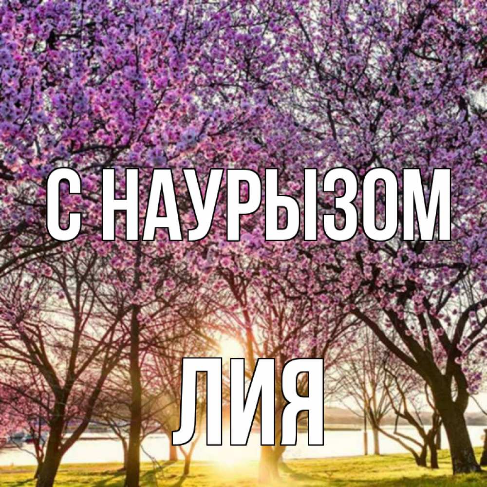 Открытка на каждый день с именем, Лия С наурызом праздник весны наурыз Прикольная открытка с пожеланием онлайн скачать бесплатно 