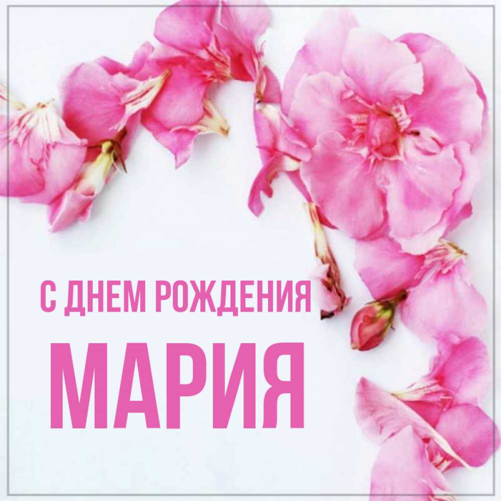 Открытка на каждый день с именем, Мария С днем рождения Красивая открытка для поздравления с днем рождения Прикольная открытка с пожеланием онлайн скачать бесплатно 