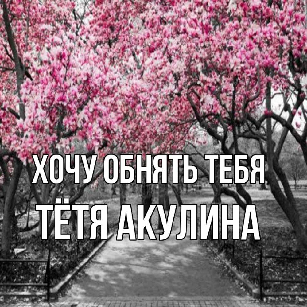Открытка на каждый день с именем, Тётя-Акулина Хочу обнять тебя обработанное фото Прикольная открытка с пожеланием онлайн скачать бесплатно 