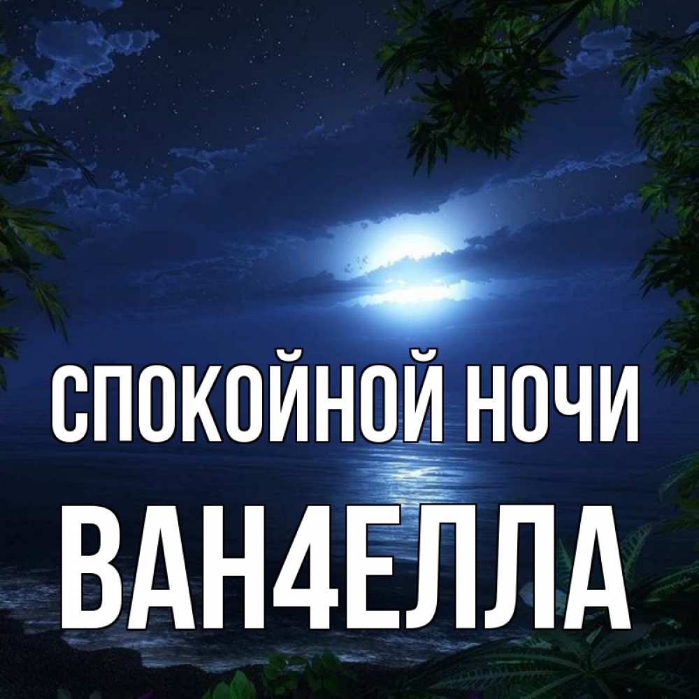 Картина спокойной ночи
