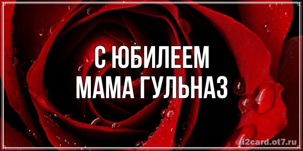 Открытка на каждый день с именем, Мама-Гульназ С юбилеем крупная бордовая роза Прикольная открытка с пожеланием онлайн скачать бесплатно 