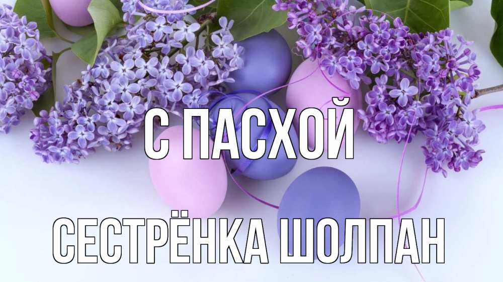 Открытка на каждый день с именем, Сестрёнка-Шолпан С пасхой пасха Прикольная открытка с пожеланием онлайн скачать бесплатно 