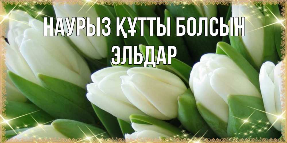 Открытка на каждый день с именем, Эльдар Наурыз құтты болсын поздравляем с наурызом Прикольная открытка с пожеланием онлайн скачать бесплатно 