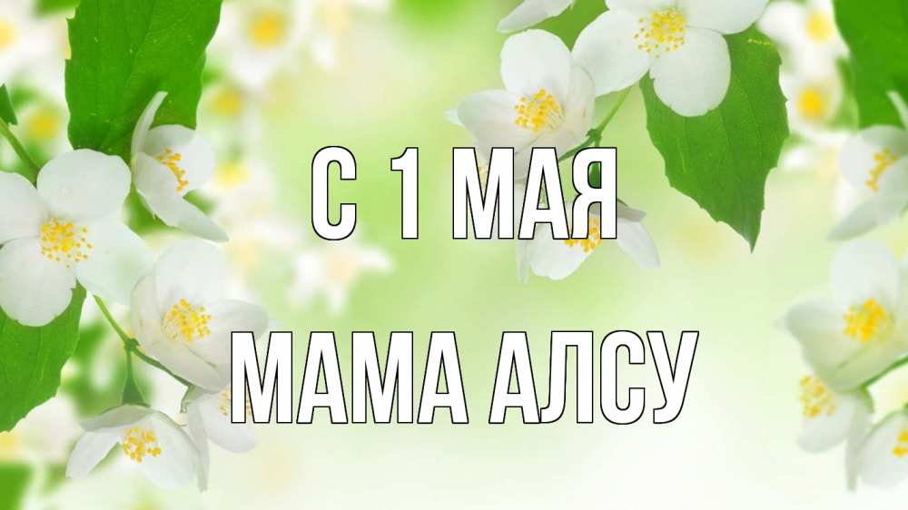 Открытка на каждый день с именем, Мама-Алсу С 1 мая С 1 мая Прикольная открытка с пожеланием онлайн скачать бесплатно 