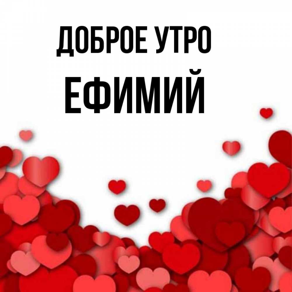 Открытка на каждый день с именем, Ефимий Доброе утро хорошего настроения Прикольная открытка с пожеланием онлайн скачать бесплатно 