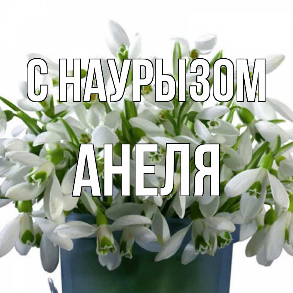 Открытка на каждый день с именем, Анеля С наурызом цветы к наурызу новый год в Казахстане Прикольная открытка с пожеланием онлайн скачать бесплатно 