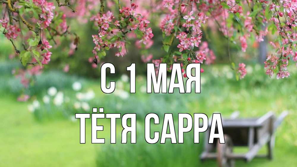 Открытка на каждый день с именем, Тётя-Сарра С 1 мая С 1 мая Прикольная открытка с пожеланием онлайн скачать бесплатно 