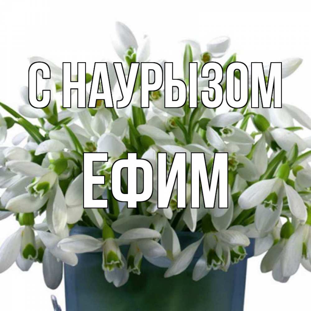 Открытка на каждый день с именем, Ефим С наурызом цветы к наурызу новый год в Казахстане Прикольная открытка с пожеланием онлайн скачать бесплатно 