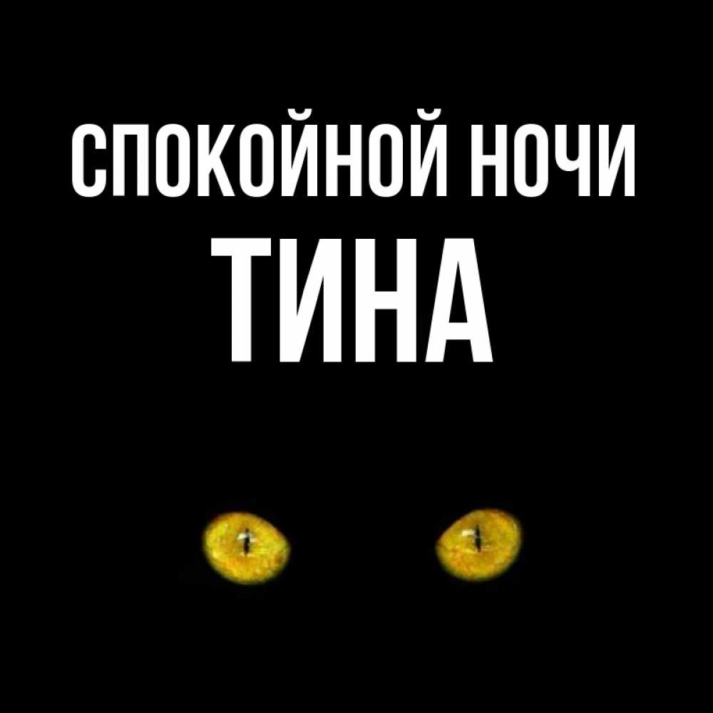 Открытка на каждый день с именем, Тина Спокойной ночи сладких снов бесстрашный мой дружочек Прикольная открытка с пожеланием онлайн скачать бесплатно 
