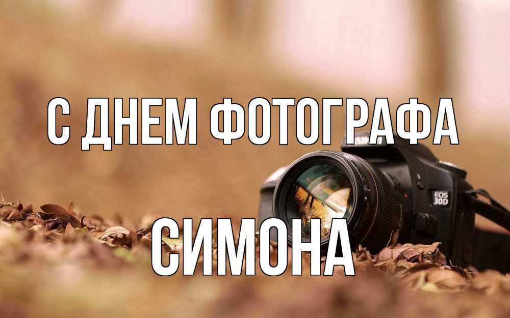 Открытка на каждый день с именем, Симона С днем фотографа с днем фотографа Прикольная открытка с пожеланием онлайн скачать бесплатно 