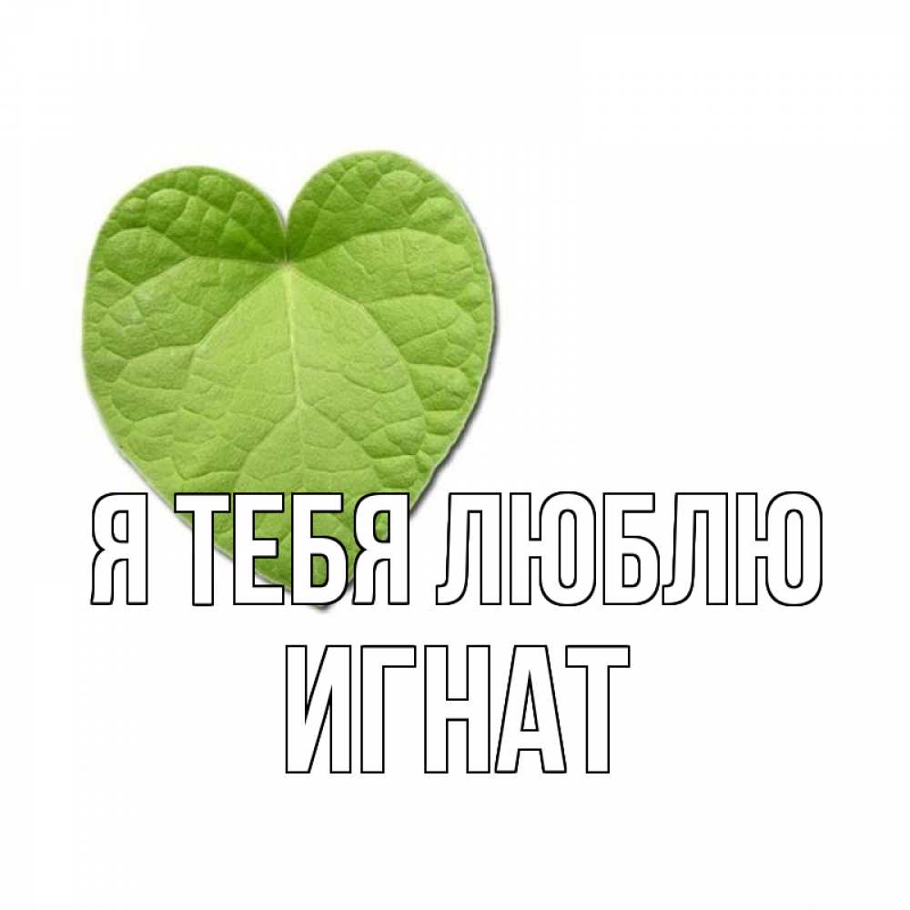 Открытка на каждый день с именем, Игнат Я тебя люблю тебе Прикольная открытка с пожеланием онлайн скачать бесплатно 