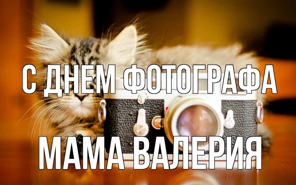 Открытка на каждый день с именем, Мама-Валерия С днем фотографа с днем фотографа Прикольная открытка с пожеланием онлайн скачать бесплатно 
