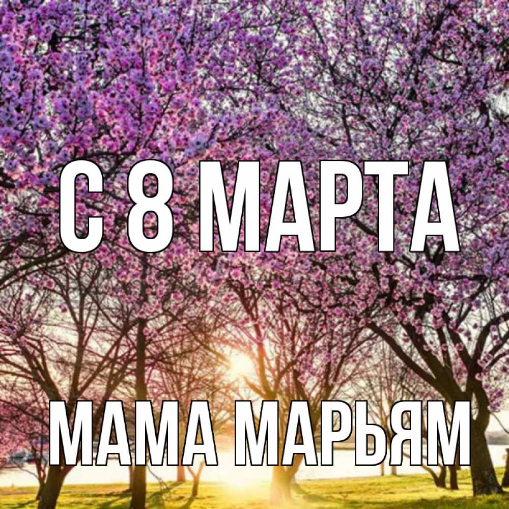 Открытка на каждый день с именем, Мама-Марьям С 8 марта международный женский день Прикольная открытка с пожеланием онлайн скачать бесплатно 