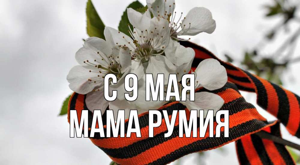 Открытка на каждый день с именем, Мама-Румия С 9 мая 9 мая Прикольная открытка с пожеланием онлайн скачать бесплатно 