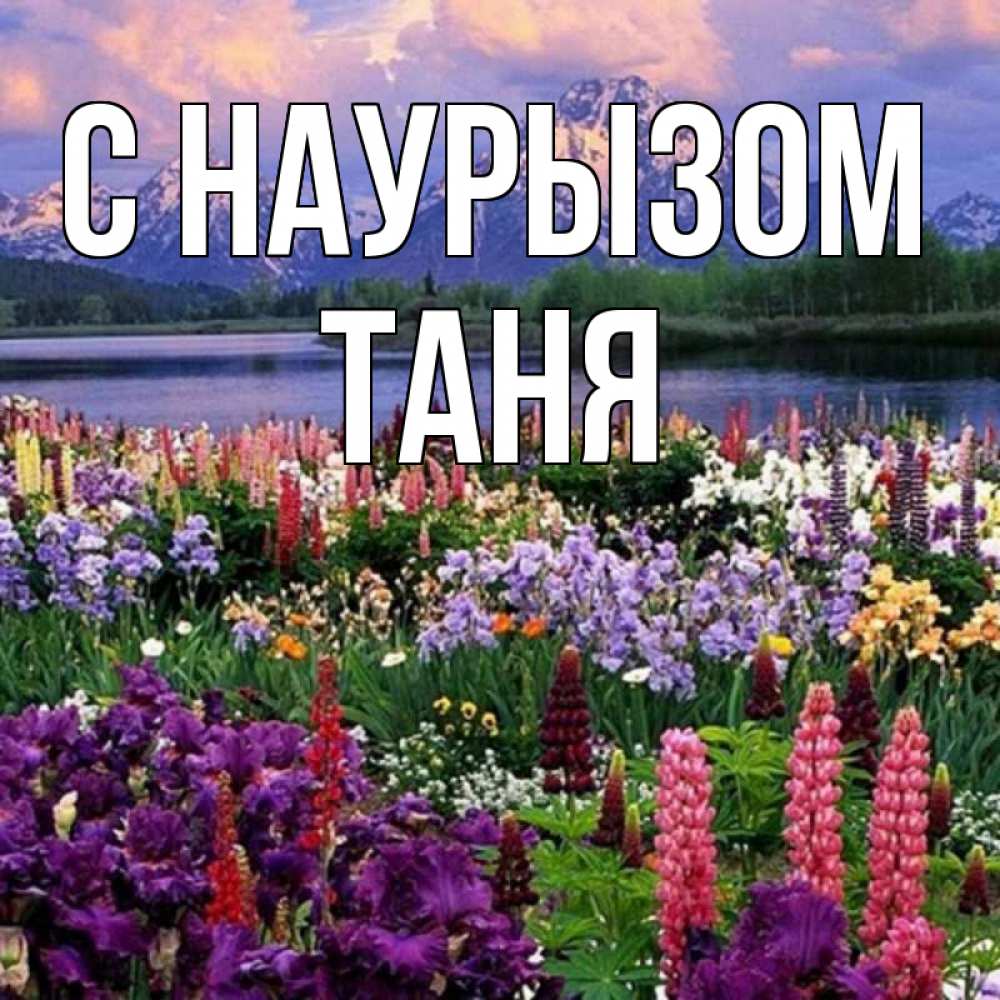 Открытка на каждый день с именем, Таня С наурызом праздник весны наурыз Прикольная открытка с пожеланием онлайн скачать бесплатно 