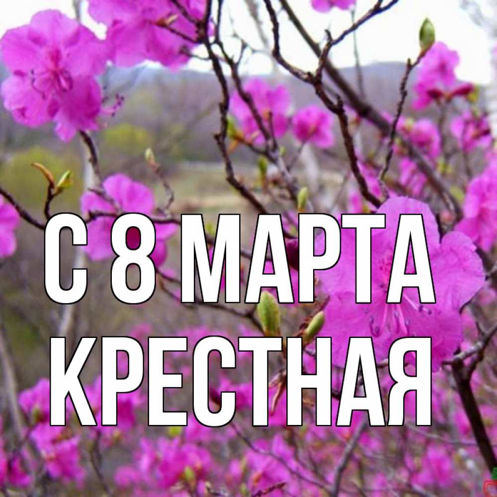 Картинка С 8 МАРТА, Крестная