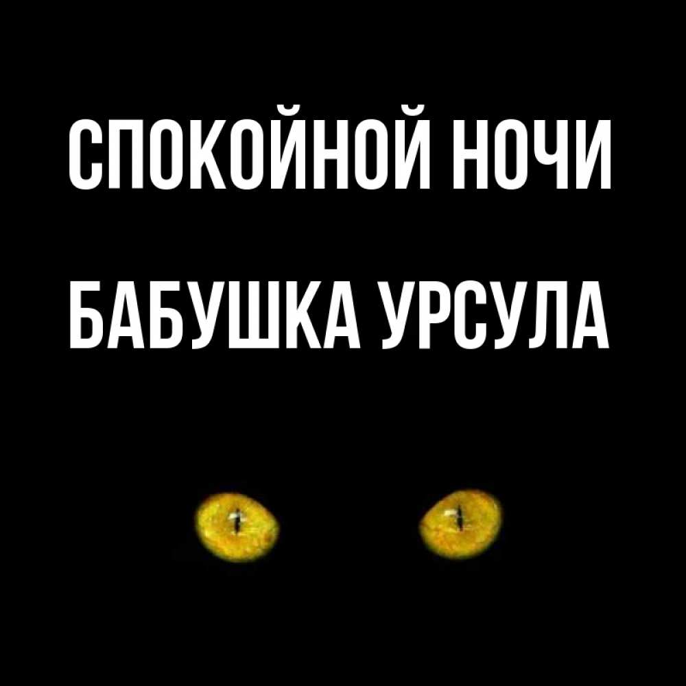 Открытка на каждый день с именем, Бабушка-Урсула Спокойной ночи сладких снов бесстрашный мой дружочек Прикольная открытка с пожеланием онлайн скачать бесплатно 