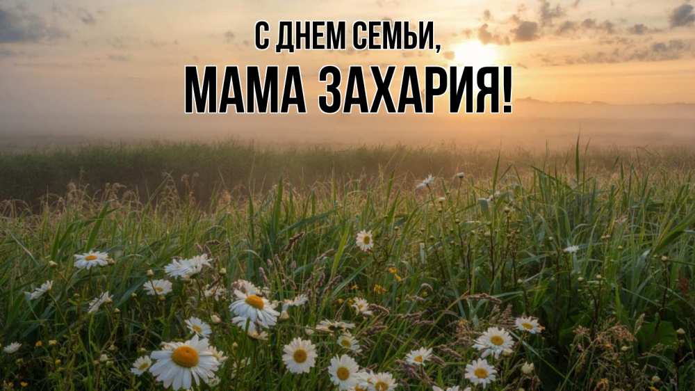 Открытка на каждый день с именем, Мама-Захария С днем семьи с днем семьи Прикольная открытка с пожеланием онлайн скачать бесплатно 
