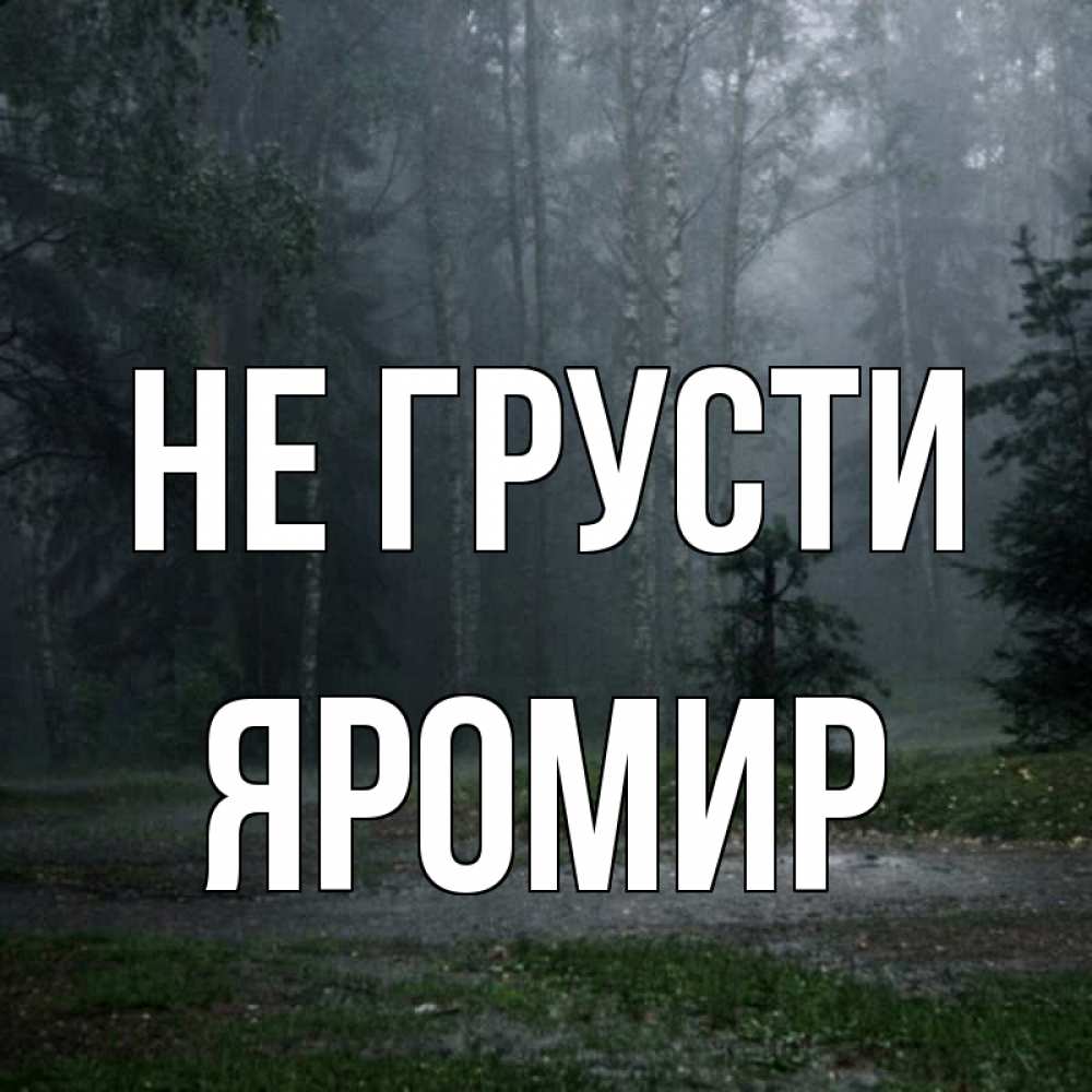 Открытка на каждый день с именем, Яромир Не грусти осень Прикольная открытка с пожеланием онлайн скачать бесплатно 