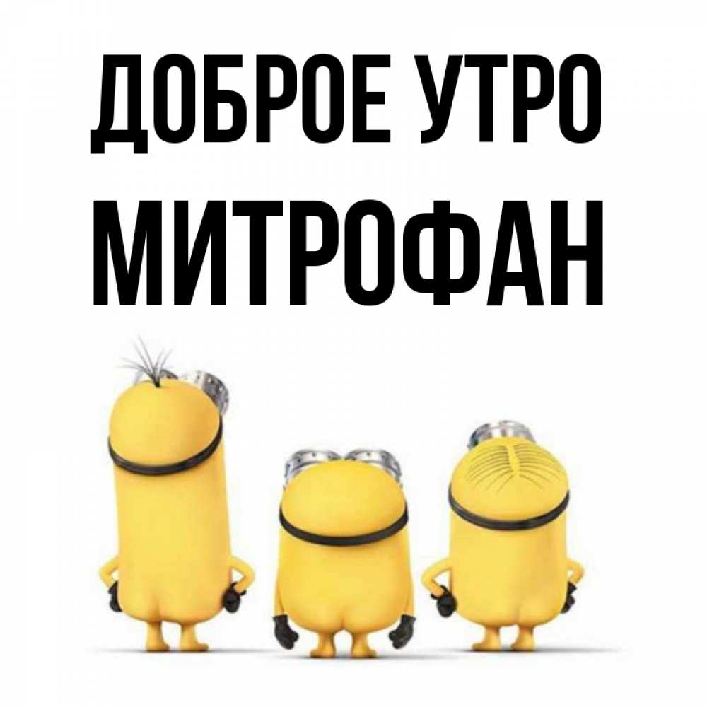 Открытка на каждый день с именем, Митрофан Доброе утро подписать открытку онлайн бесплатно Прикольная открытка с пожеланием онлайн скачать бесплатно 