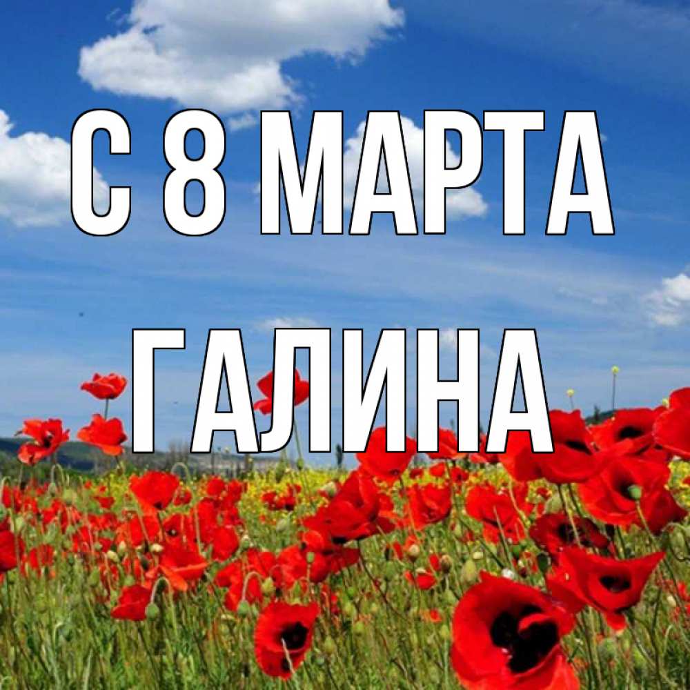 Открытка на каждый день с именем, Галина С 8 МАРТА международный женский день 1 Прикольная открытка с пожеланием онлайн скачать бесплатно 