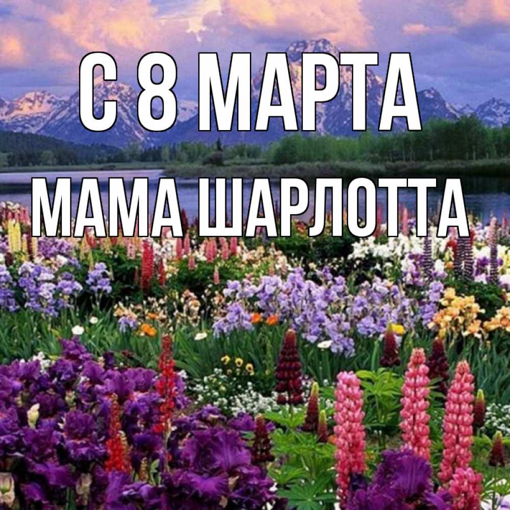 Открытка на каждый день с именем, Мама-Шарлотта С 8 МАРТА международный женский день Прикольная открытка с пожеланием онлайн скачать бесплатно 