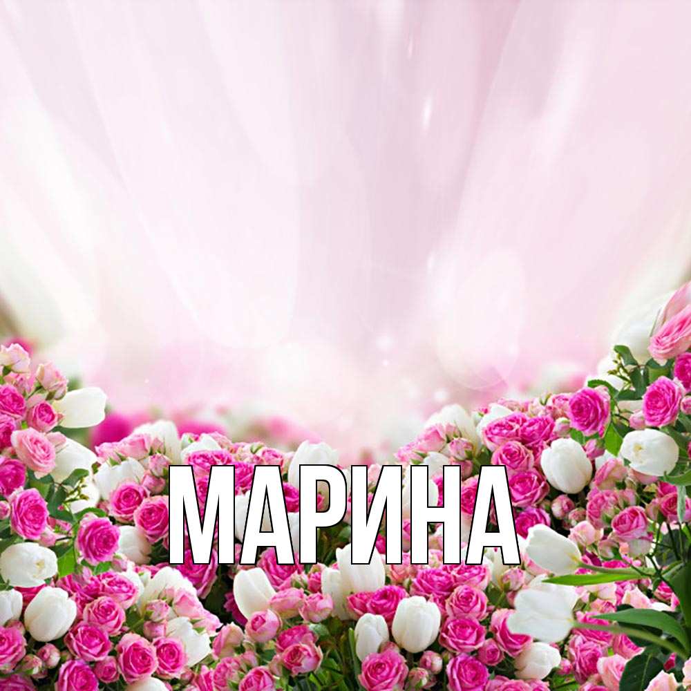 Открытка на каждый день с именем, Марина Главная под снегом Прикольная открытка с пожеланием онлайн скачать бесплатно 